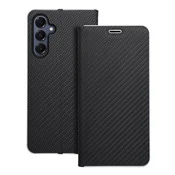 shumee Ovitek Luna Book Carbon za Samsung A16 5G črne barve