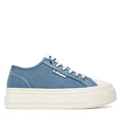 Superge Tommy Jeans Tjw Foxing Flatform Lc EN0EN02736 Modra