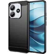 GS Ovitek za Xiaomi Redmi Note 14 5G, karbonski, črn