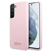 Guess Guess GUHCS22MLSLMGLA S22+ S906 ovitek, vijoličen/lavanda, Hardcase Silicone Script Metal Logo