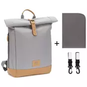 Fillikid torba/nahrbtnik za mamice Rolltop Berlin, kameno siva