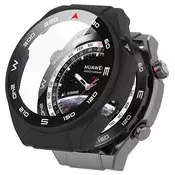 Ovitek z zaščito zaslona Techsuit Defense360 Pro za Huawei Watch Ultimate - črn