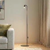 TK Lighting Stojna svetilka Nex, črna, kovina, višina 140 cm, GU10 - Dnevna soba/jedilnica