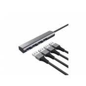 Trust Halyx adapter, USB-3.2, 4x USB, siva