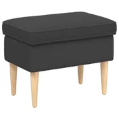 Vidaxl Podnožje Temno siva 55 x 35 x 41 cm Bouclé