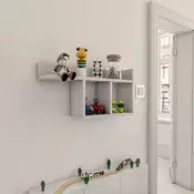 Hanah home Zidna polica Bela
