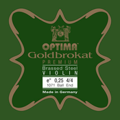 E-struna za violino 1/16 Goldbrokat Premium brass-coated Optima