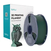 SUNLU PLA+ Silk Dual Color Filament (Črna in Zelena)