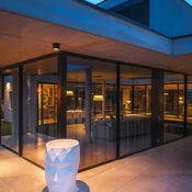 SLV LED stropna svetilka S-Cube, antracit, aluminij, dolžina 9,5 cm - Sodobni
