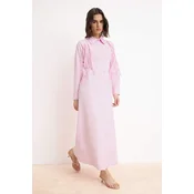 Trendyol Modest Ženska haljina Tctss26Eb00094, Roze