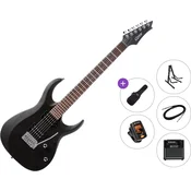 Cort X100 Premium SET Open Pore Black Električna kitara