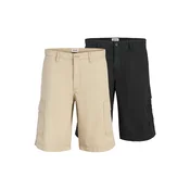 JACK & JONES Kargo hlače JPSTCOLE MATTY  bež / črna