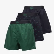 Bokserji LACOSTE Boxer Underwear Abysm/ Green-Abysm M