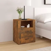 Vidaxl vidaXL Nočna omarica dimljen hrast 50x36x60 cm