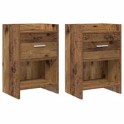 vidaXL vidaXL Posteljne mize 2 pcs Star les 40 x 30 x 60 cm Inženirski les, (5000247316)