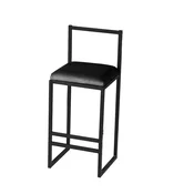 Atelier del Sofa Barska stolica Nordic Black 118BRN1172, Crna