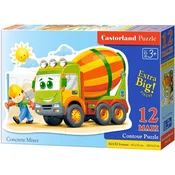 Castorland Puzzle Mešalnik betona MAXI 12 kosov