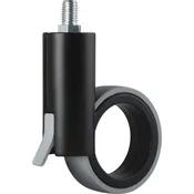Pohištveno kolo Rotola Zamak 100 z zavoro M10 x 15 mm črn/siv