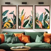 Wallity Dekorativna slika GE264-L, 35x47x3,5cm, 3 dela