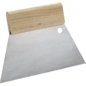 Ozobljena lopatica SCHULLER z lesenim ročajem, širina 180 mm, konice 0,60 mm