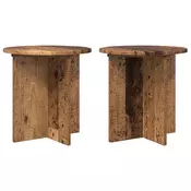 Stalak za biljke 2 pcs Staro drvo 40 x 40 x 40 cm