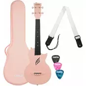 Cascha Carbon Fibre Set Pink Koncertne ukulele (Kot novo)