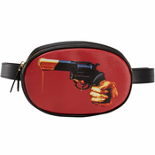 Pasna torbica TOILETPAPER REVOLVER, 19 x 12 cm, črna, Seletti