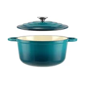 Emajlirani litoželezni lonec 24cm 3,6l turkizni 54498