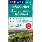 KOMPASS Wanderkarte 167 Nördlicher Steigerwald, Bamberg 1:50.000