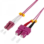 LOGILINK Fiber Optic LC Fiber Optic SC transformator Lila 5m FP4LS05