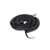 Cabletech Telefonski kabel spirala 0.4m/2.1m črni