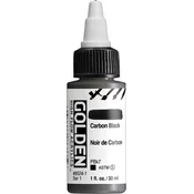 GOLDEN Akrilna barva z visokim pretokom 30 ml - 8524 Ogljikova črnina