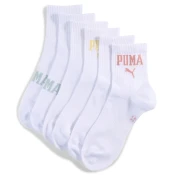Puma Logo Short Crew Shirt Socks Unisex (3-pack), White, Size 39-42, Clothing