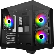 Kucište FSP S140 BA, Micro tower, kaljeno staklo, Micro ATX, crno POC0000286