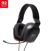 Žične stereo slušalke PowerA - črne (SWITCH2)