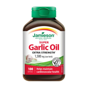 Česen Extra Strength Jamieson, brez vonja, 1500 mg (100 mehkih kapsul)