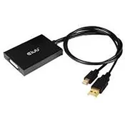 club3D club3D Mini-DisplayPort/DVI adapterski kabel mini DisplayPort vtič\, DVI-D 24+1-polna vtičnica 0.15 m črna CAC-1130 DisplayPort kabel, (20418235)