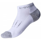Carape za tenis K-Swiss Womens Low Cut Socks 1P- white/light grey PROMO