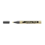 Marker permanentni kaligrafski 1-2,5mm edding 753 zlatni
