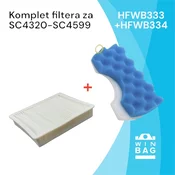 Komplet filteri za Samsung usisivace HFWB334+HFWB333
