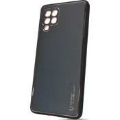 Usnjeni TPU Ovitek za Samsung Galaxy A42 A426 - Črna