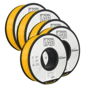 Professional Lab 5x ABS Rumena Filament 1.75mm - Professional Lab ABS+ za 3D Tisk (1kg Kolut)