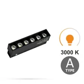 Linearni reflektor z rešetko 6W 3000K topel tip A za magnetne tirnice SMART TRACK 48VDC