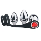 Butt plug set sa prstenom za penis Pleasure Bully