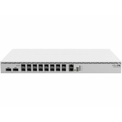 Mikrotik Cloud Router Switch 518-16XS-2XQ-RM with QCA9531 750 MHz CPU, 64 MB RAM, 98DX8525 switch chip, 2 x 100G QSFP28 ports, 16x 25G SFP28 ports, 1 x 100Mbit Eth port for management, USB type A, Rou