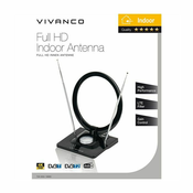 Antena VIVANCO 38885, Full HD, unutarnja, prstenast dizajn, podesiva, LTE Filter