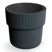 Prosperplast Plastični cvetlični lonček Milly z robom 30 cm DBMIR300/S433 antracit + vložek