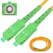 Extralink Patchcord SC/APC-SC/APC, SM, G652D, Simplex, 3.0mm 0.5m