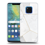 Silikonski prozorni ovitek za Huawei Mate 20 Pro - White tile