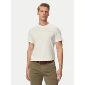 Tommy Jeans Majica Linear Chest DM0DM21780 Écru Slim Fit
